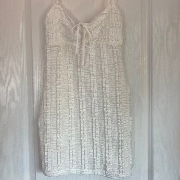 Windsor White Bow Mini Dress - Picture 2 of 3